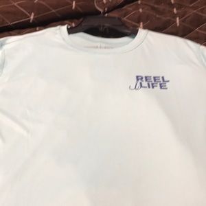 Reel life, Never worn,fishing shirt, teal